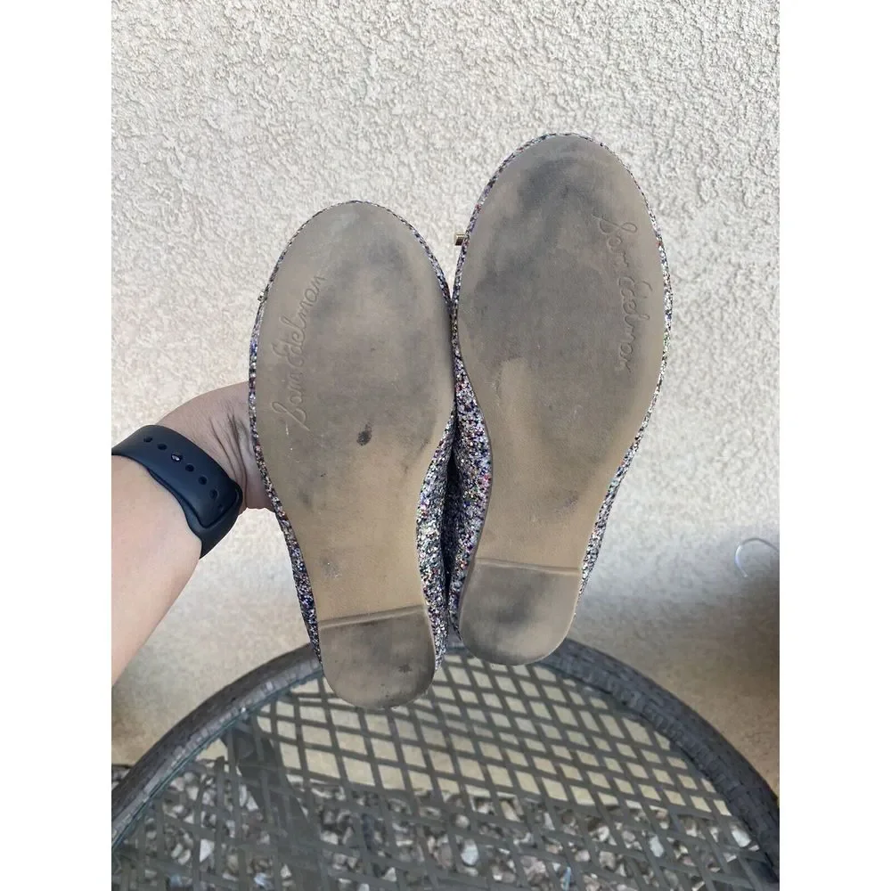Sam Edelman Felicia Glitter Ballet Flat - Girls Size 3 - Multicolored